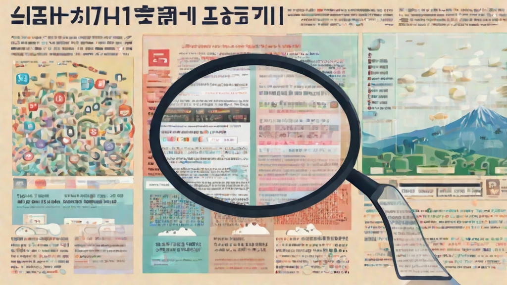 같은 텍스트의 번역 결과 비교 일러스트
